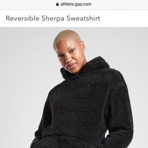 Athleta Reversible Sherpa Hoodie NWT